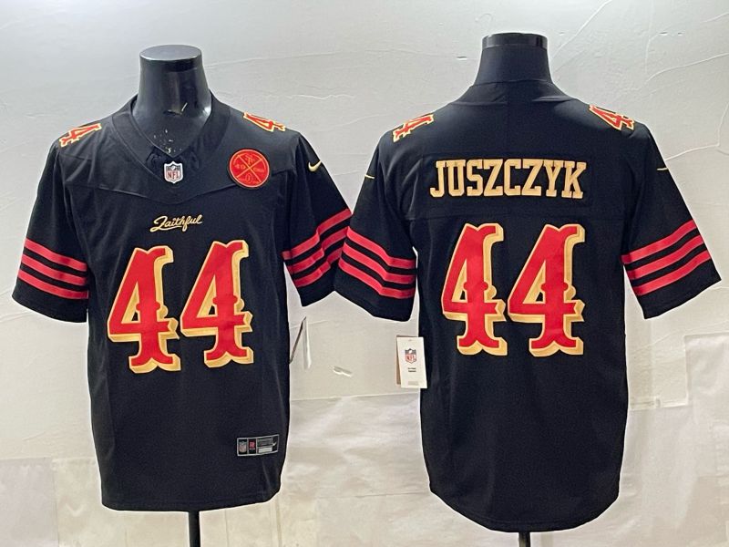 Men 2025 San Francisco 49ers #44 Juszczyk black 5th generation Nike Limited NFL Jersey style 036->san francisco 49ers->NFL Jersey